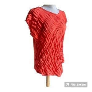 Sundance ruched asymmetrical hem T-shirt top medium